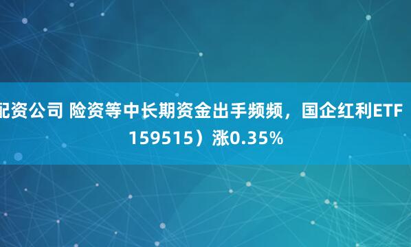 配资公司 险资等中长期资金出手频频，国企红利ETF（159515）涨0.35%